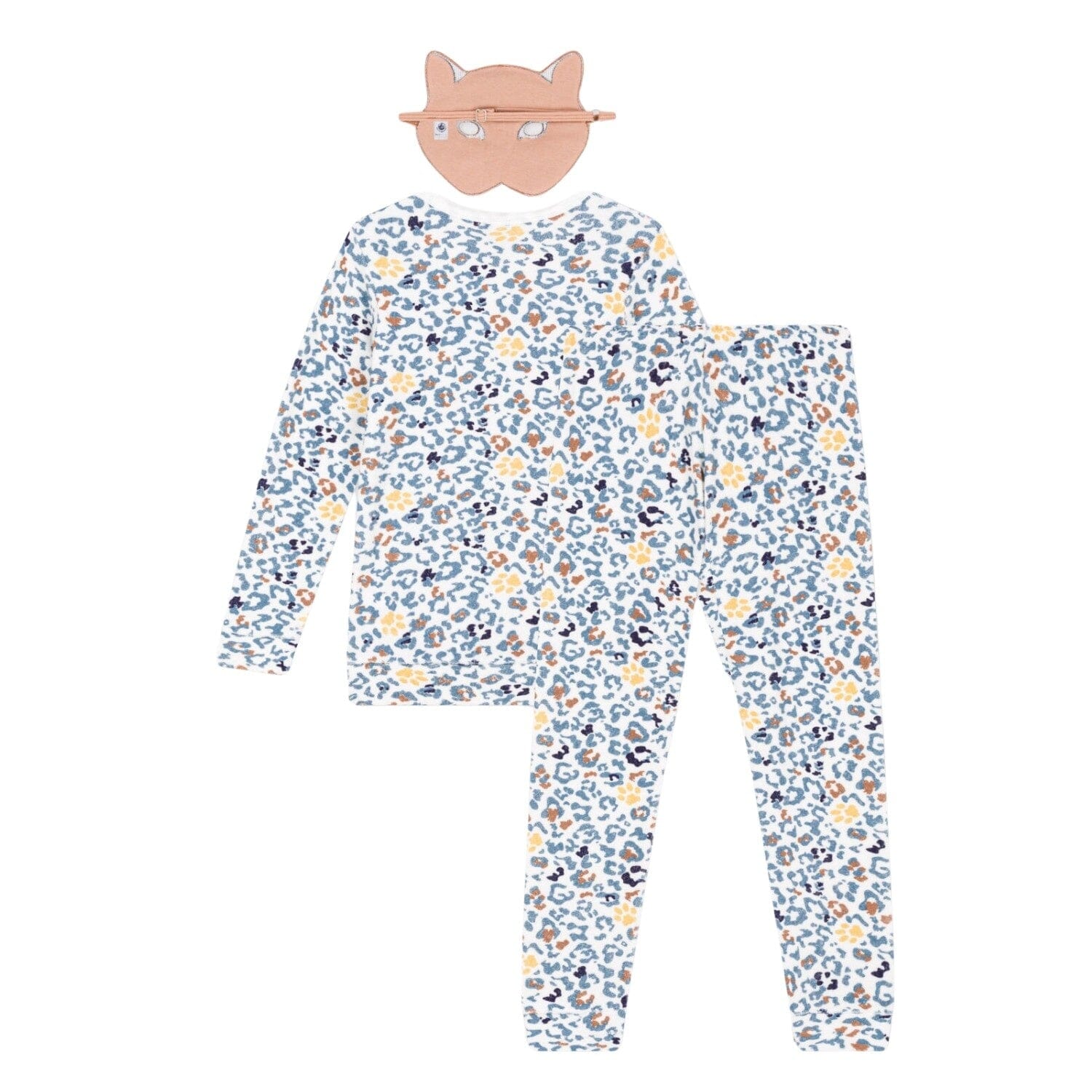 Petit Bateau Pyjama mitLeopardenprint und Leopardenmaske Schlafanzug Petit Bateau 