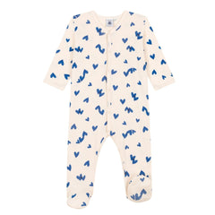 Petit Bateau Bodysuit mit blauen Herzen aus Baumwolle Einteiler / Bodysuits Petit Bateau 