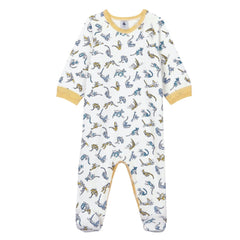 Petit Bateau Baby Strampler Allover Panther Print Strampler Petit Bateau 