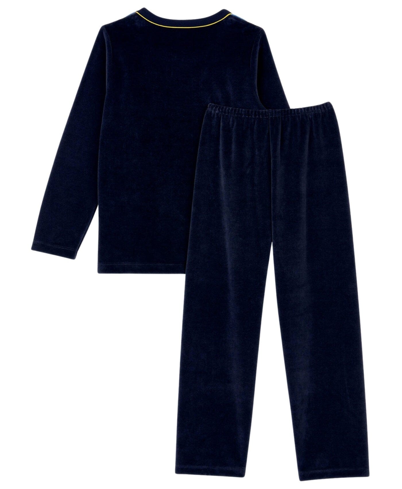 Petit Bateau Samt Pyjama Bär Blockstreifen Schlafanzug Petit Bateau 