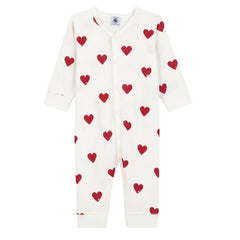 Fußloser Baby-Strampler aus Baumwolle mit Herzmotiv Strampler Petit Bateau 