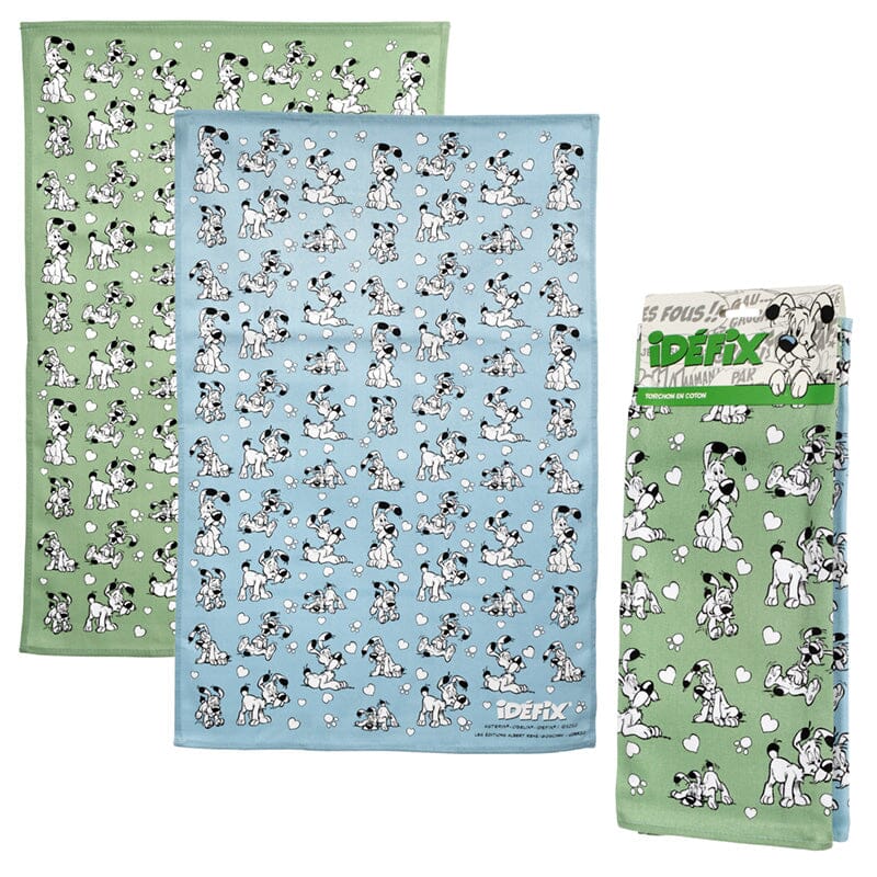 Puckator Idefix Geschirrtücher – 2er-Set (blau & grün) Radiergummis Puckator 