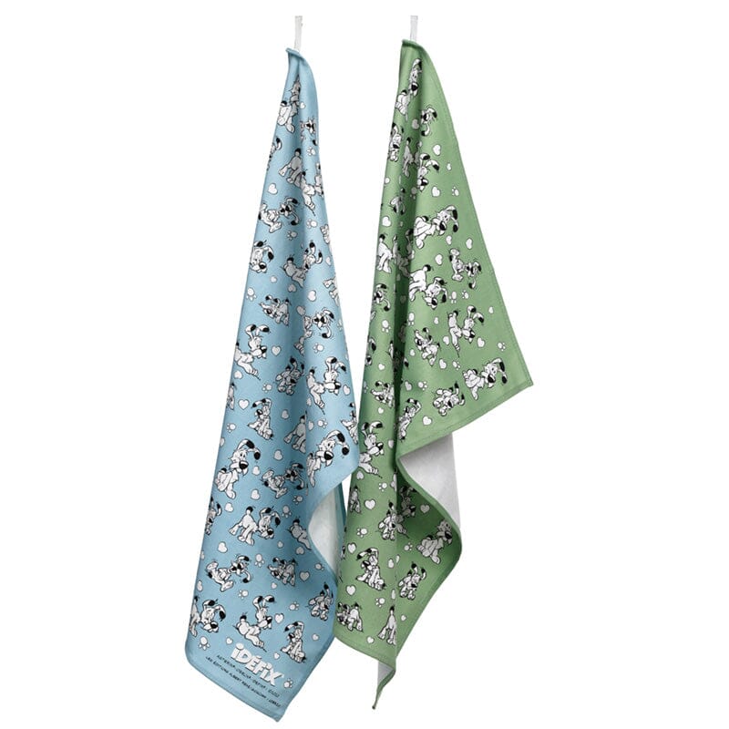 Puckator Idefix Geschirrtücher – 2er-Set (blau & grün) Radiergummis Puckator 