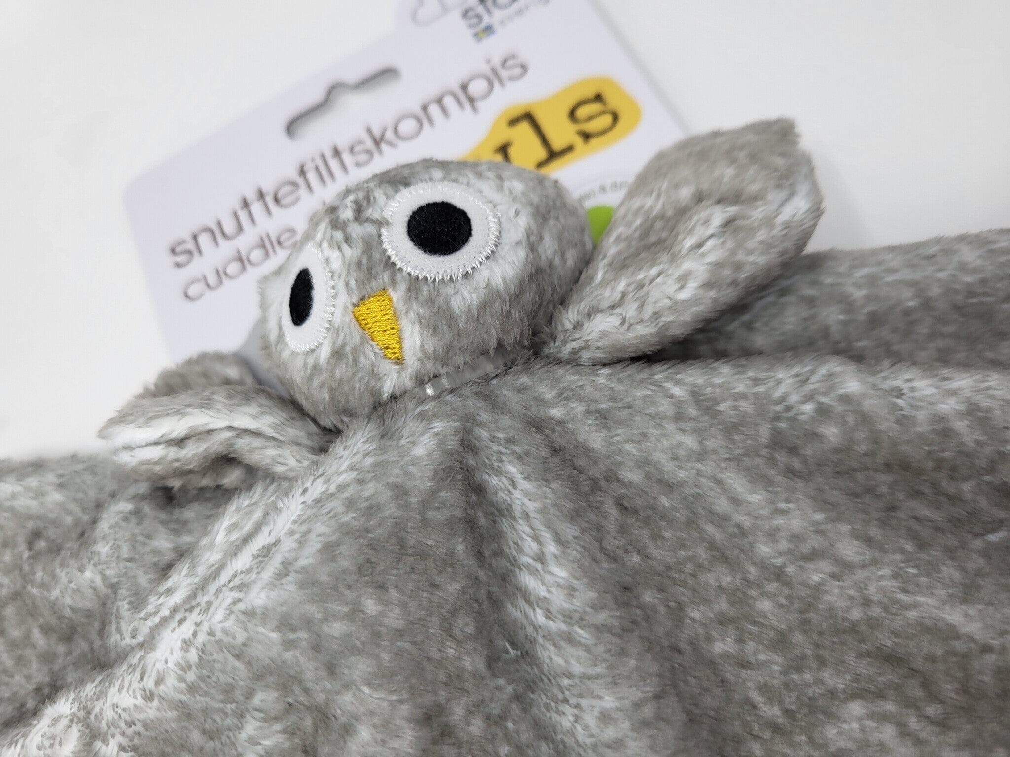 Rätt Start - Kuscheltuch Eule grau Schmusetuch kuschelig weich Kuscheltuch Rätt Start 