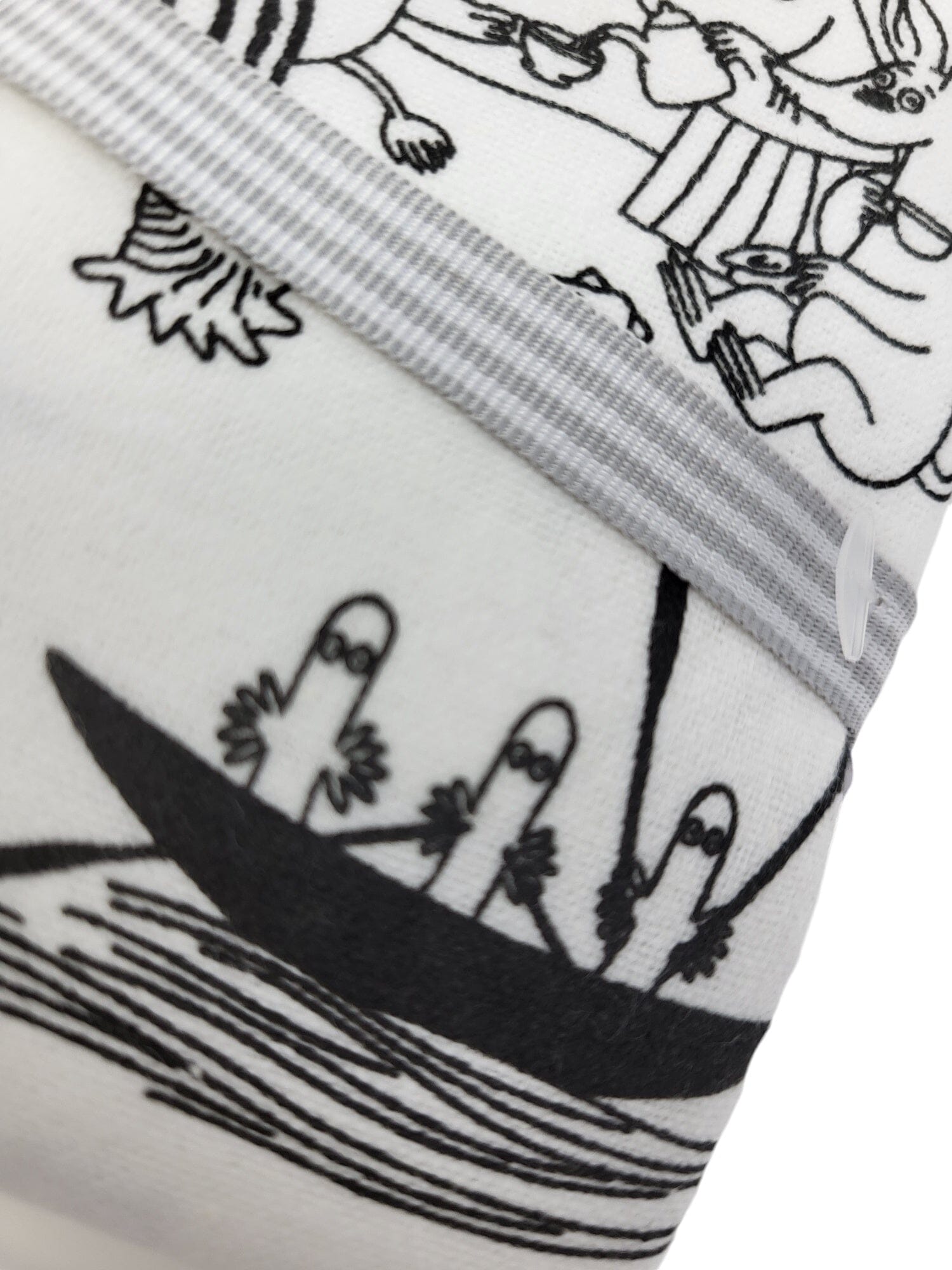 Rätt Start Moomin Flanelldecken Set 3-teilig weiß schwarz Babydecke Rätt Start 