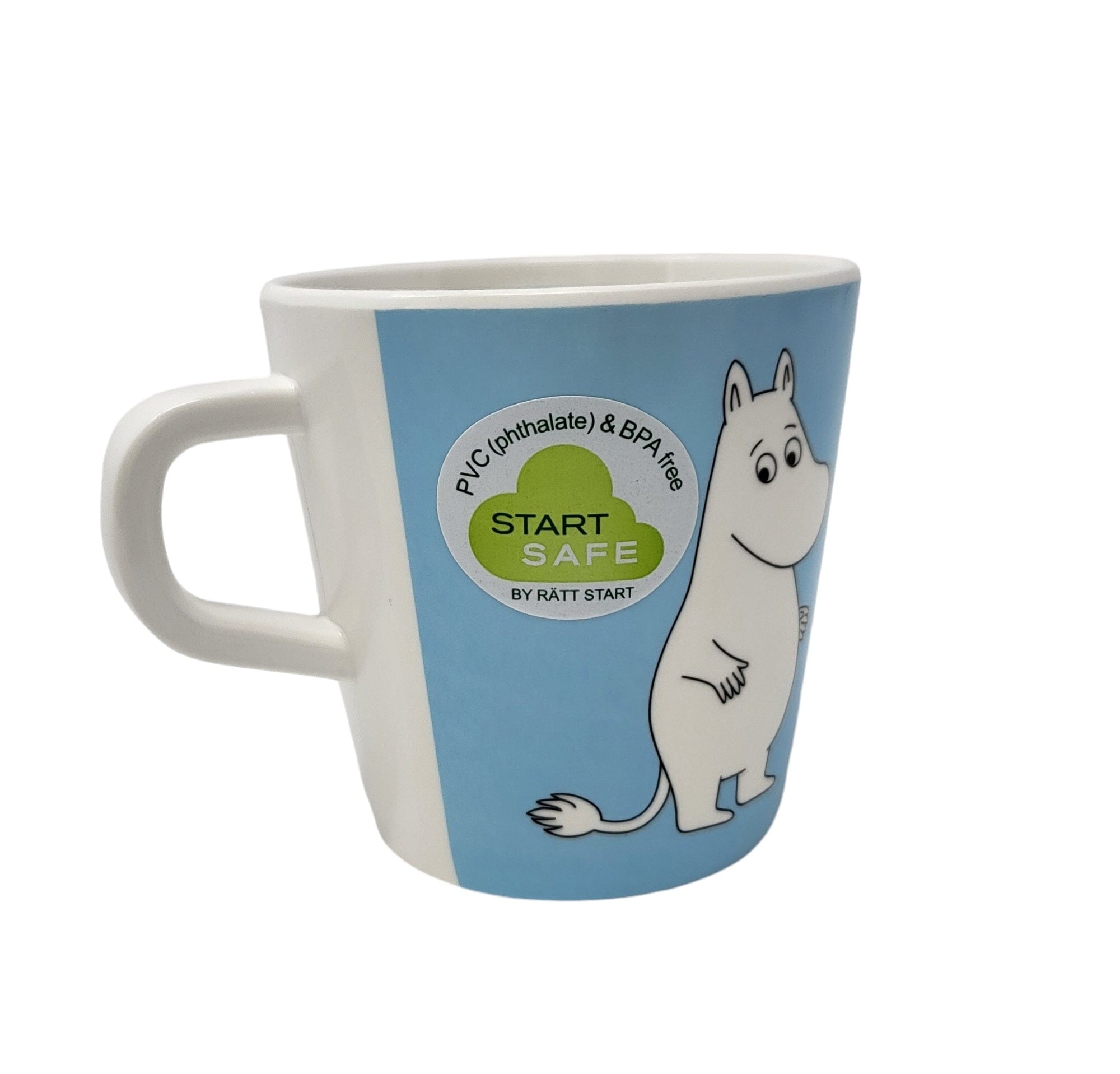 Rätt Start Moomintroll Tasse Melamin hellblau Moomins Becher Rätt Start 