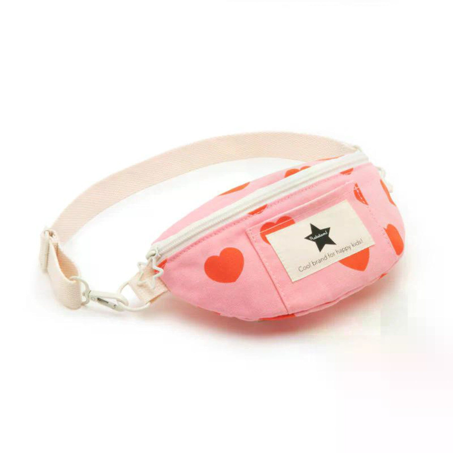 Ratatam Bauchtasche „Baby“ – Rosa mit roten Herzen Tasche RATATAM 