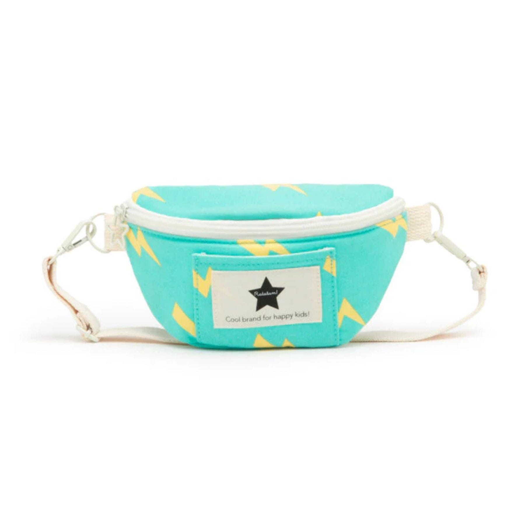 Ratatam Bauchtasche „Baby“ – Türkis mit gelben Blitzen Tasche RATATAM 