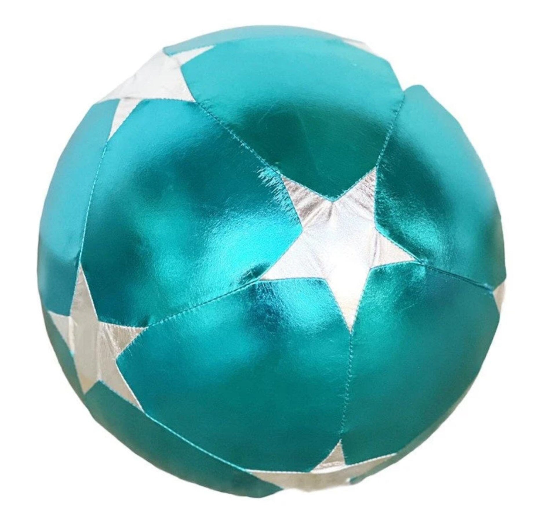 RATATAM – Stoffballon „Blau / Silver Stars“ 30 cm Beachball RATATAM 