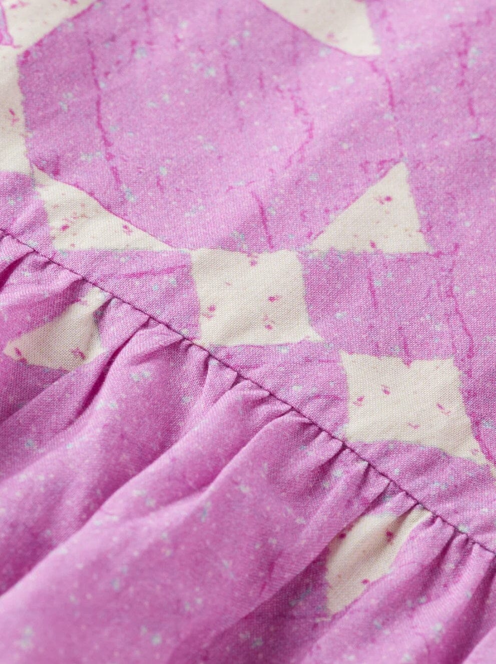 SCOTCH & SODA Kinder gemustertes Kleid in Pink/Creme Kleid Scotch & Soda 