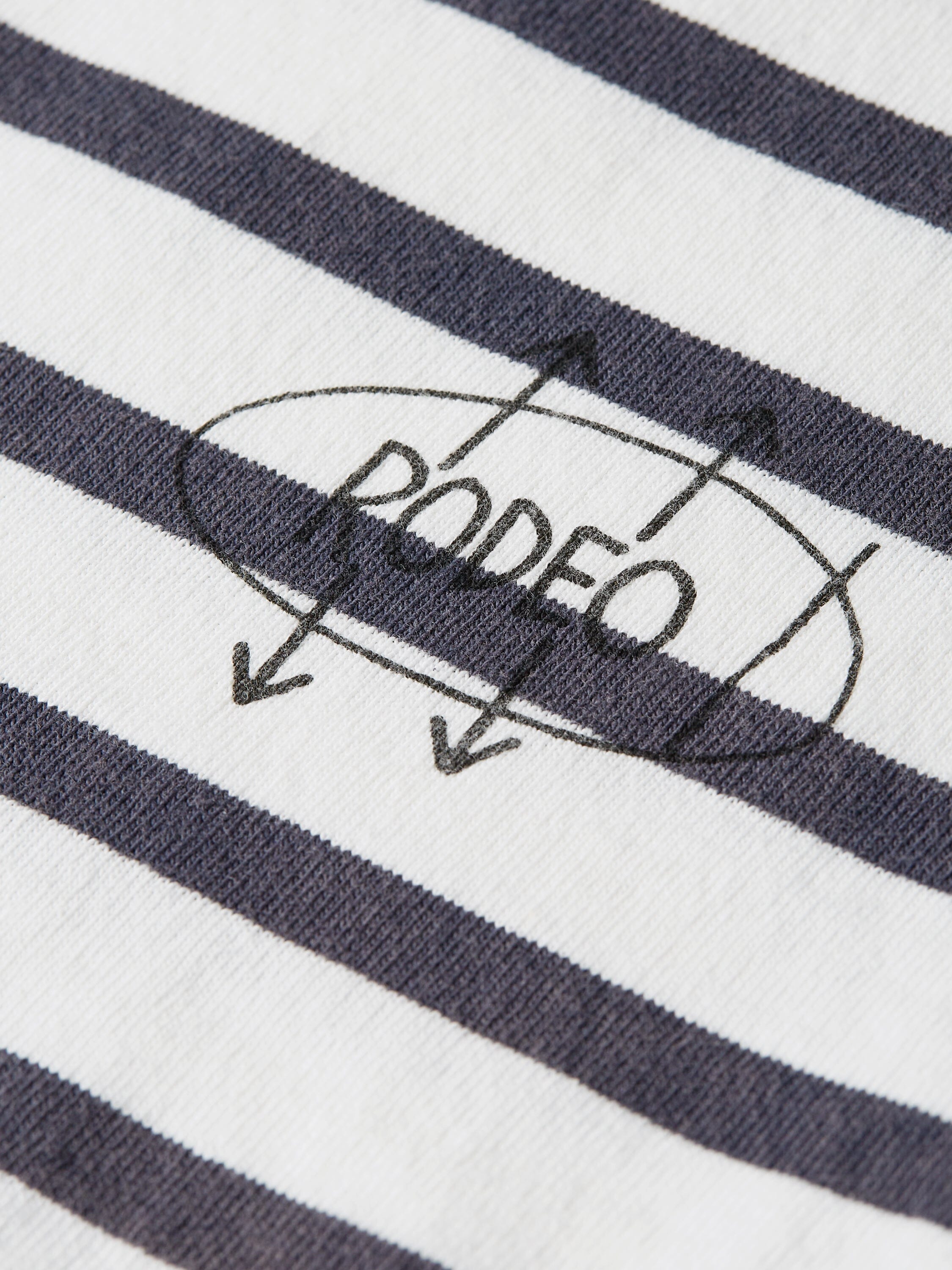 Scotch & Soda Kids Longsleeve „Basquiat Breton Stripe“ – Blue/White T-Shirt Scotch & Soda 