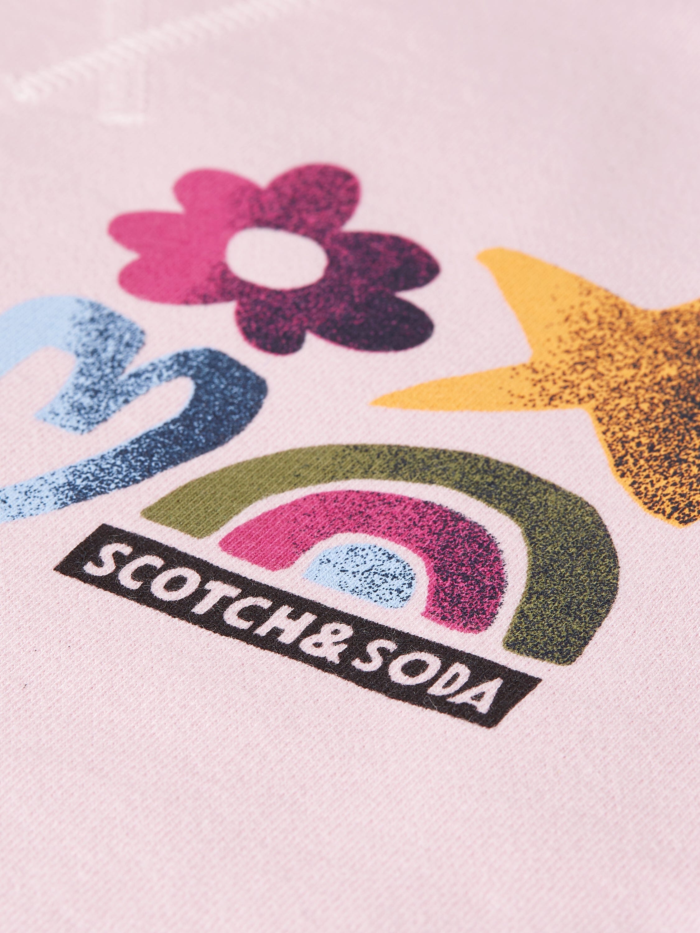 Scotch & Soda Kids Sweatshirt „Front & Back Artwork“ – Lilac Snow T-Shirt Scotch & Soda 