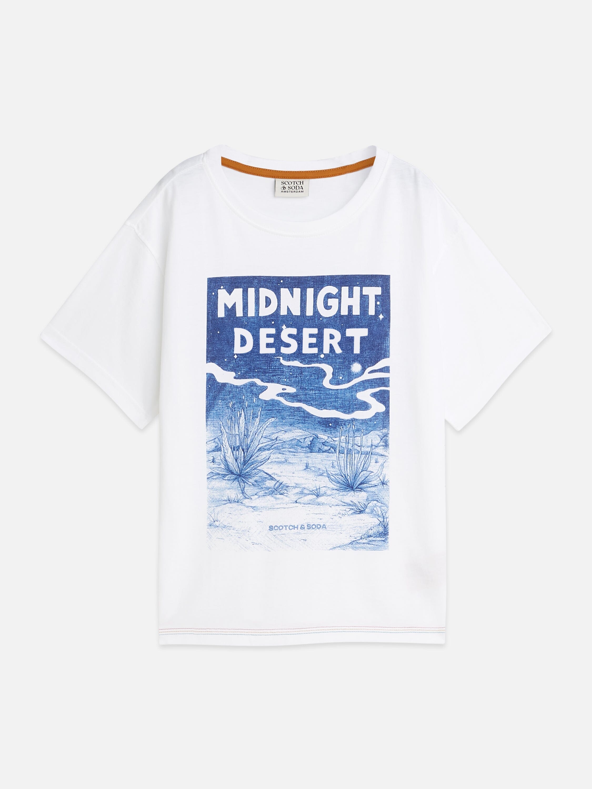 Scotch & Soda Kids T-Shirt „Midnight Desert“ – Bright White T-Shirt Scotch & Soda 10 Jahre 