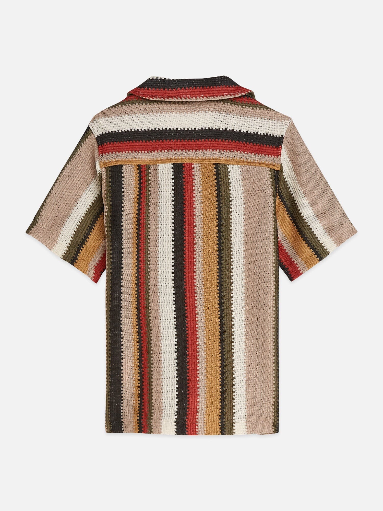 Scotch & Soda Kurzarmhemd Strick-Optik mit Multicolor-Streifen Bluse Scotch & Soda 