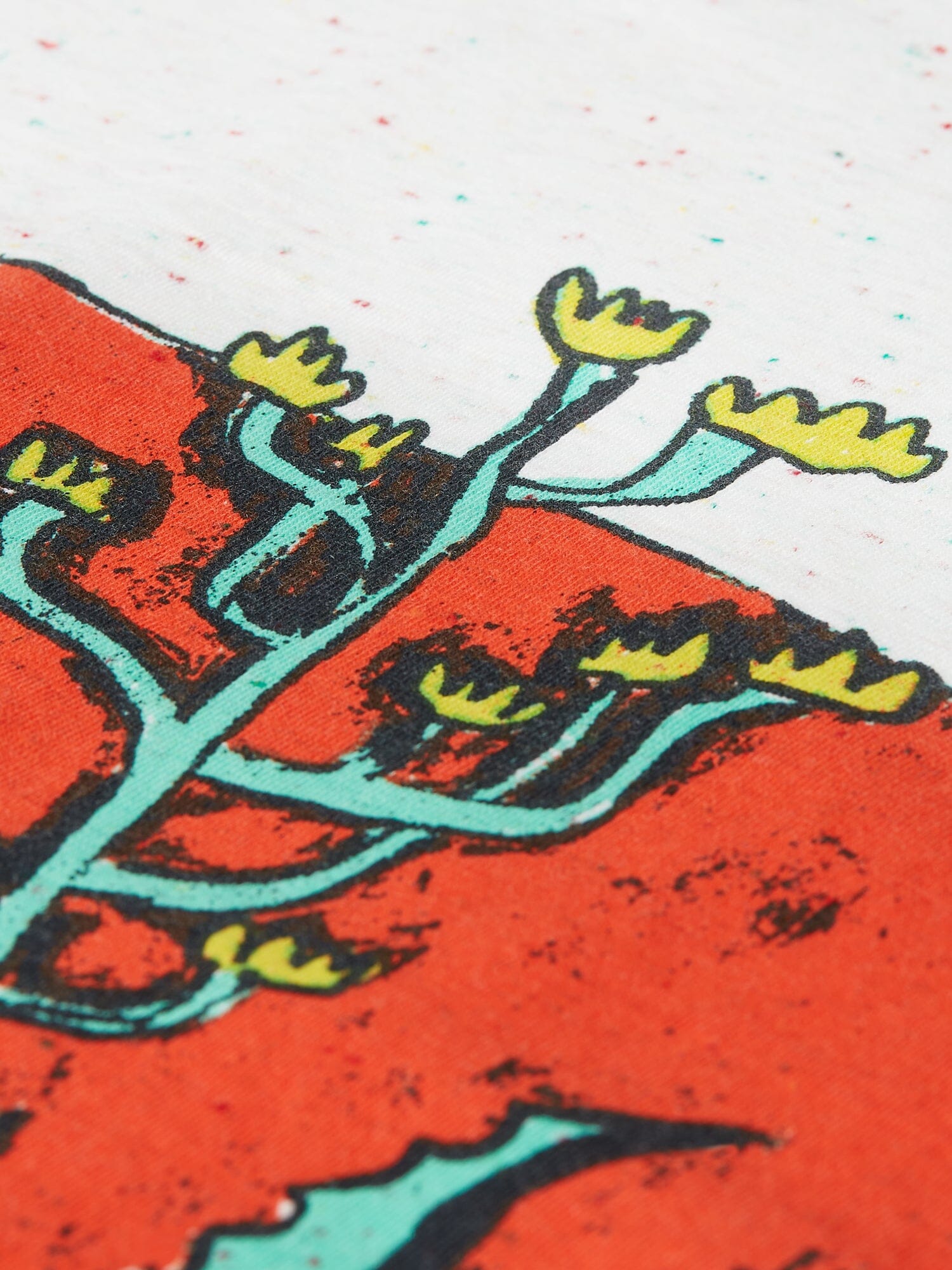 Scotch & Soda T-Shirt Artwork-Print Relaxed Fit – Bright White T-Shirt Scotch & Soda 