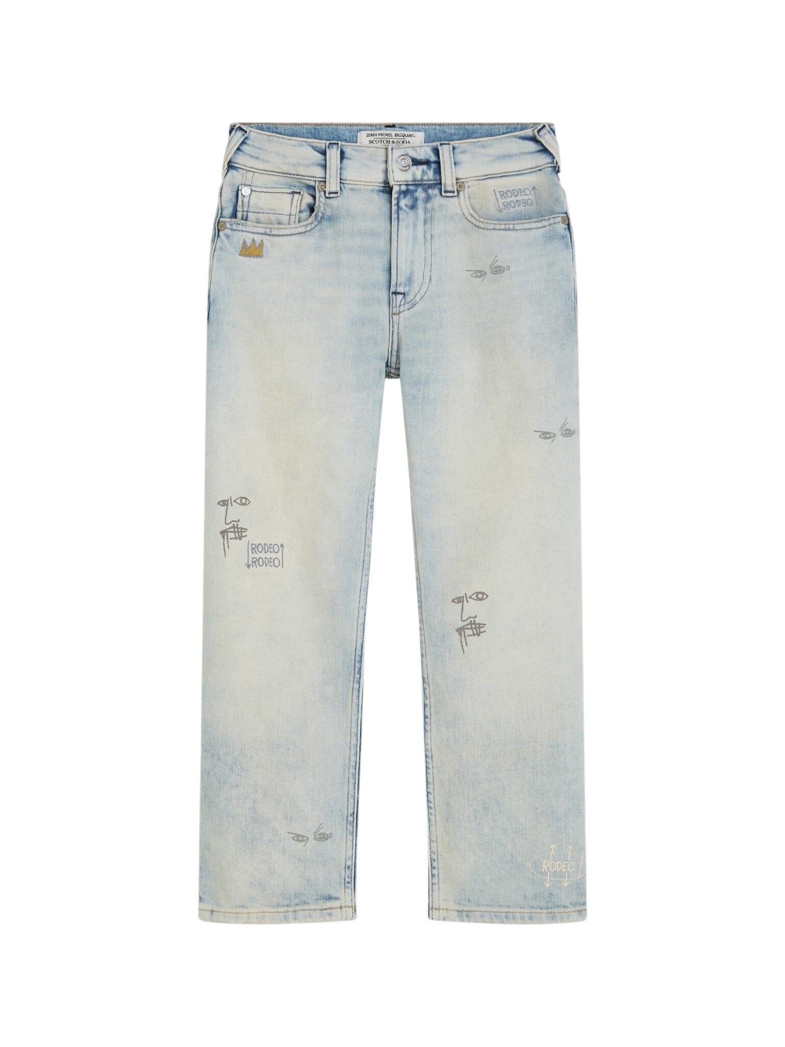 SCOTCH & SODA x Basquiat The Pitch Loose Denim Texas Blue Jeans Scotch & Soda 10 Jahre 