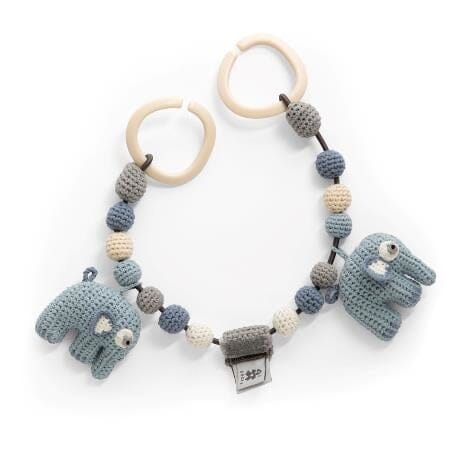 SEBRA Häkel Kinderwagenkette Elefant Fanto ikonisch Kinderwagenkette SEBRA 