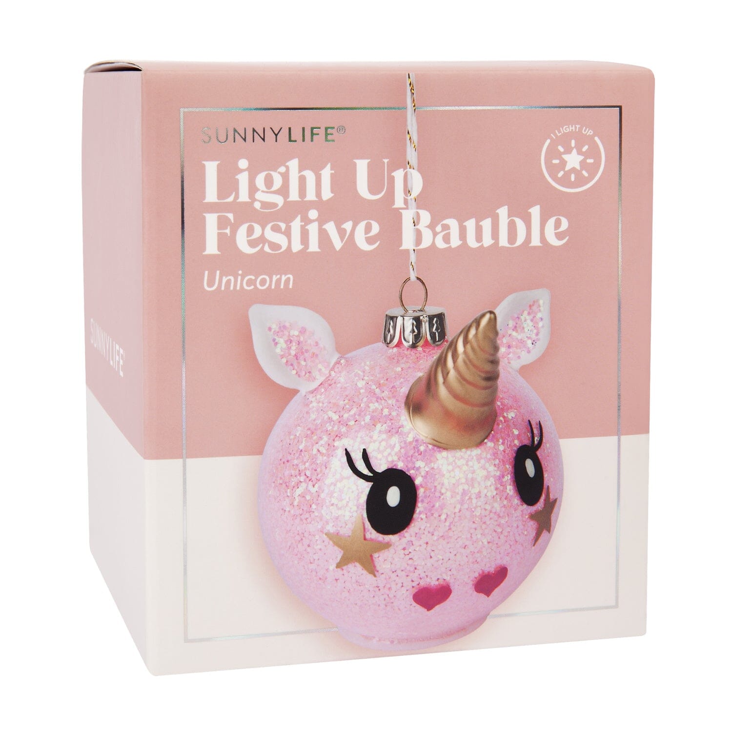 Sunnylife Festive Baume Weihnachtskugel Einhorn rosa Deko SUNNYLIFE 
