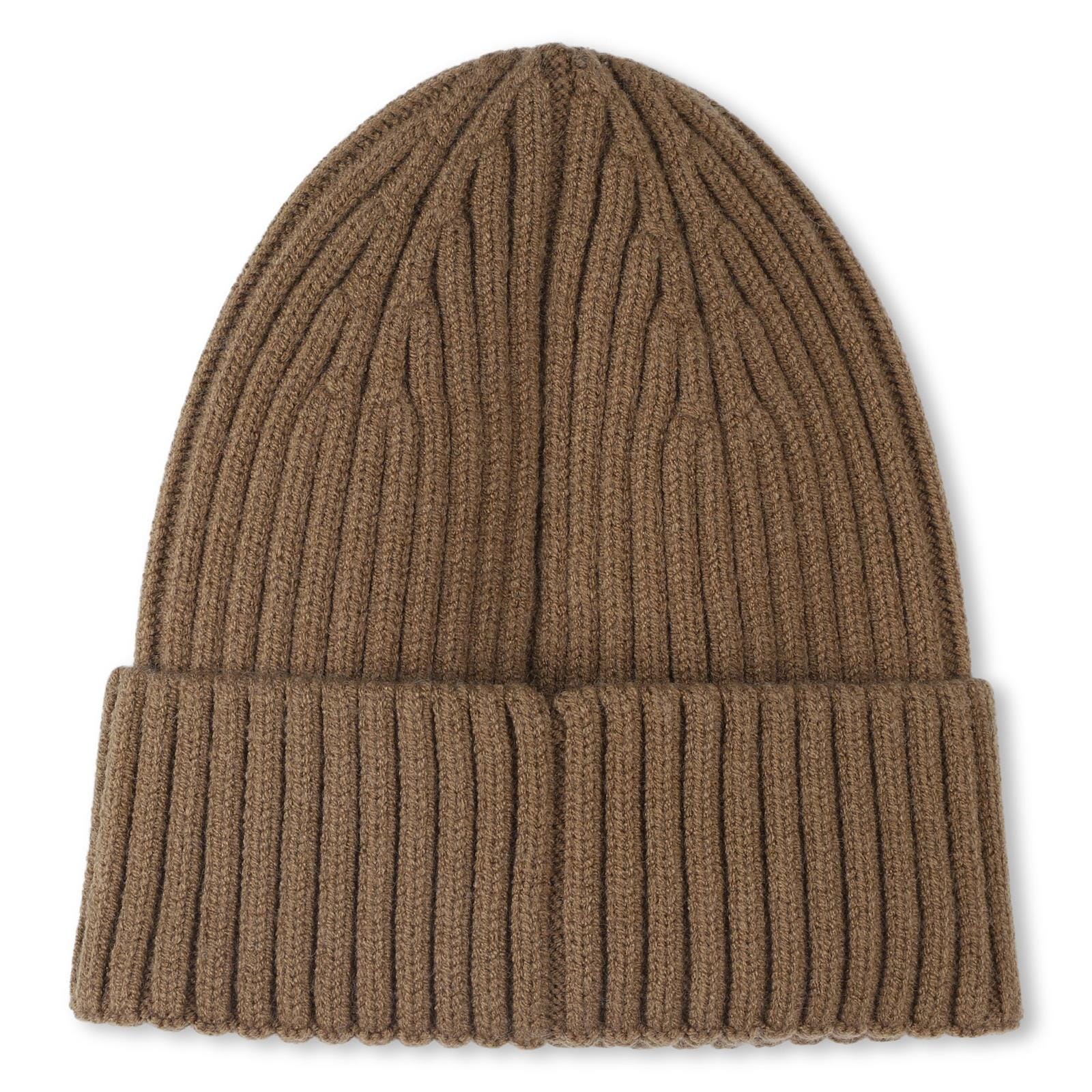 TIMBERLAND Beanie „Logo Patch“ – Rippstrick in Khaki Mütze Timberland 
