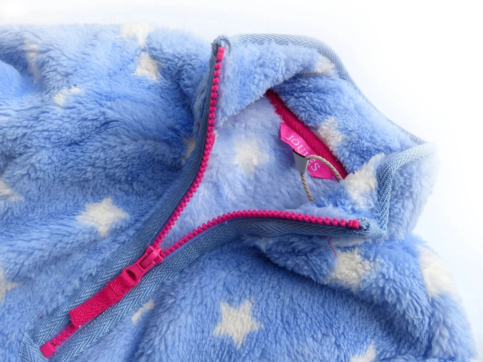 Tom Joule Fleecepullover „Merridee“ Skyblue mit Sternen Langarmshirt TOM JOULE 