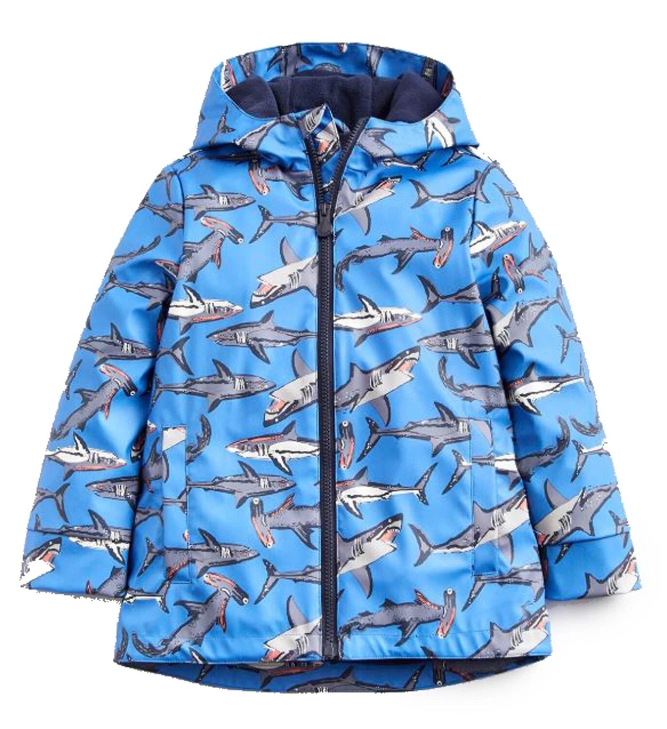 Tom Joule Regenjacke „Skipper“ blau mit Haien Regenjacken TOM JOULE 3 Jahre / 98 