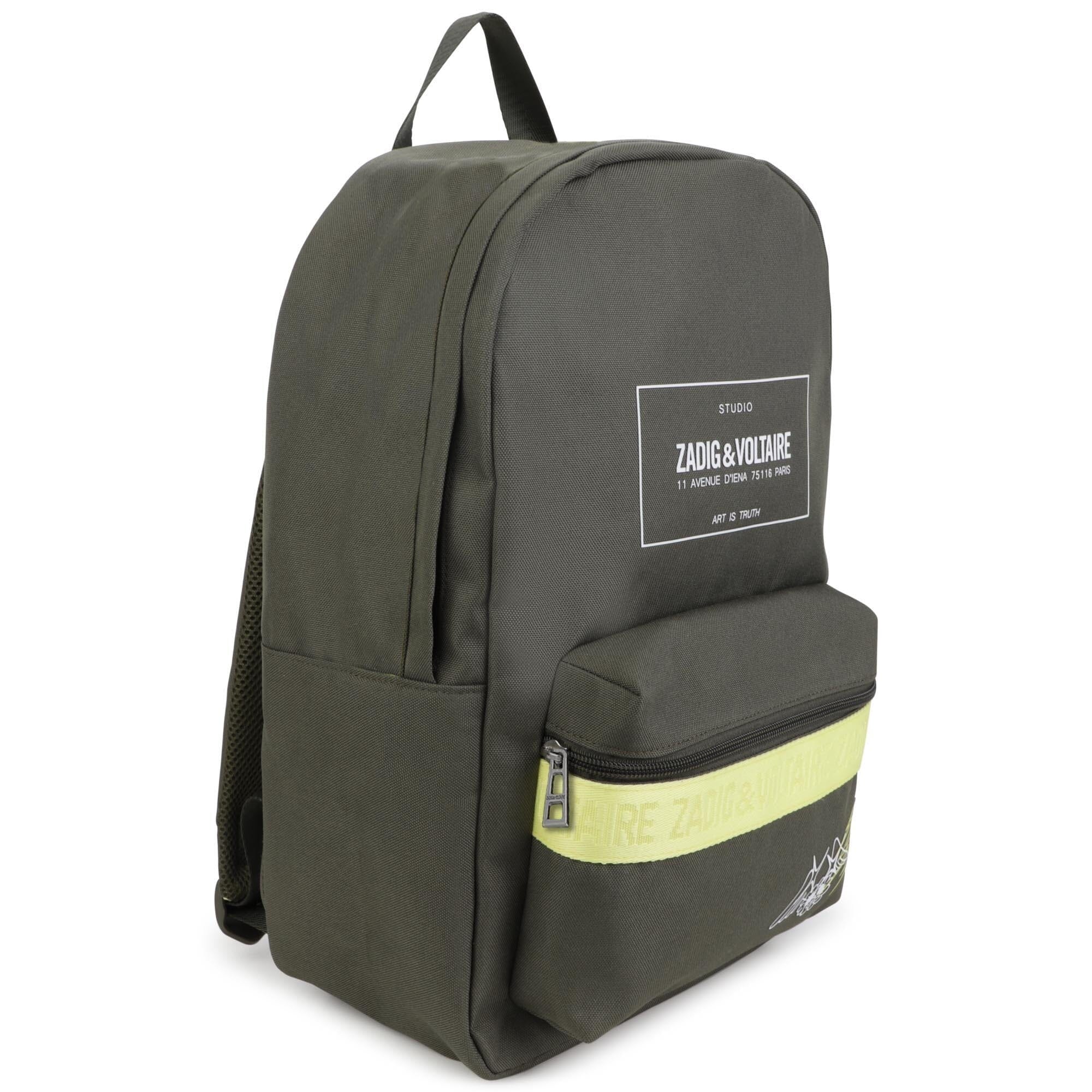 Zadig & Voltaire Rucksack grün mit gelben Akzenten Rucksäcke Zadig & Voltaire 