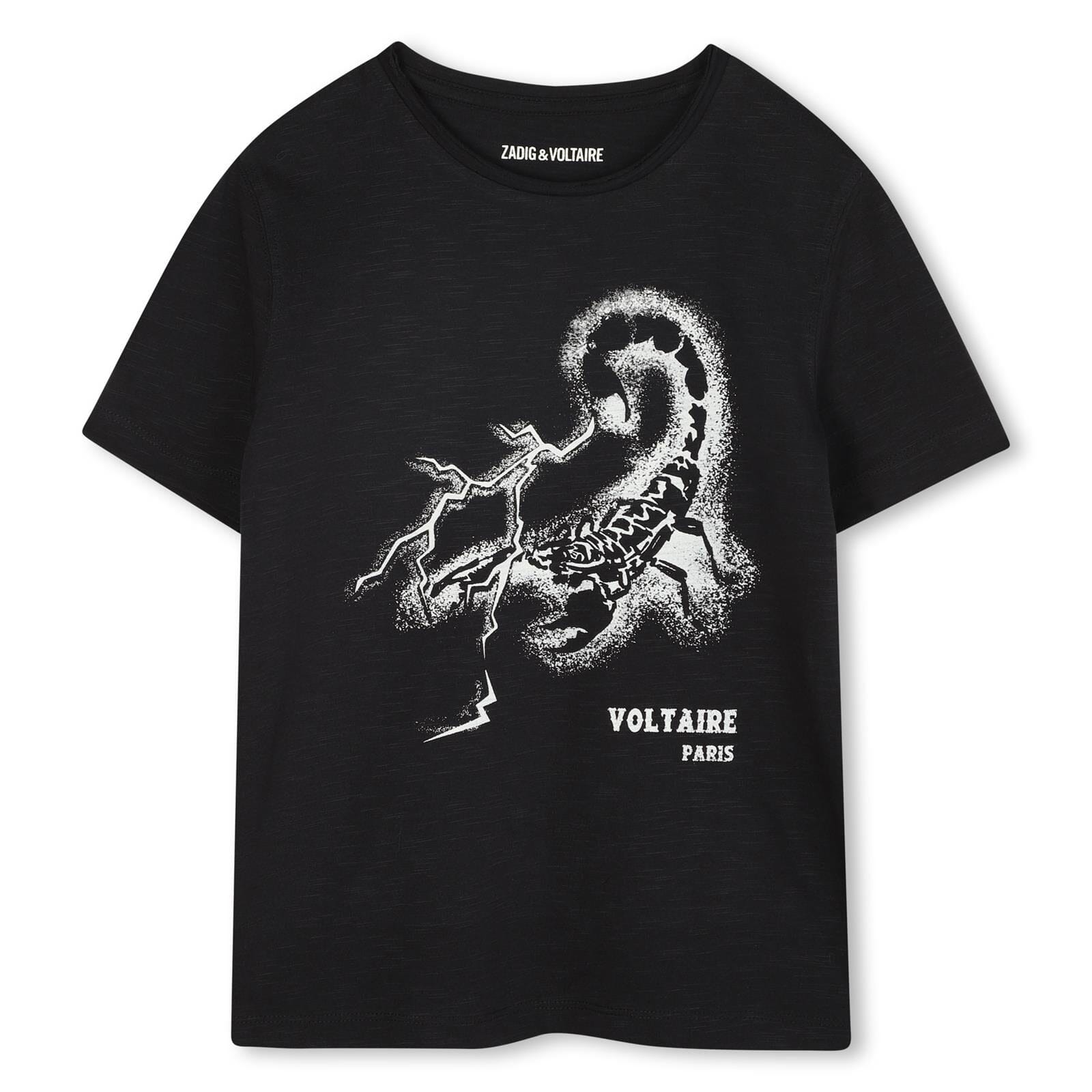 Zadig&Voltaire Kinder-T-Shirt mit Skorpion-Print – Anthrazit T-Shirt Zadig & Voltaire 10 Jahre (134-140) 