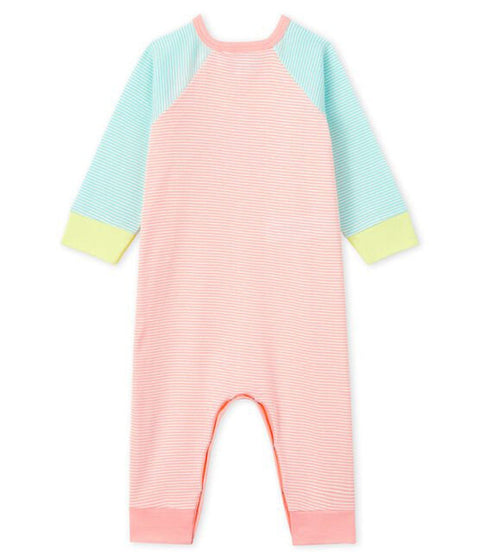 Petit Bateau Strampler ohne Fuß aus Rippstrick milleraies bunt Strampler Petit Bateau 